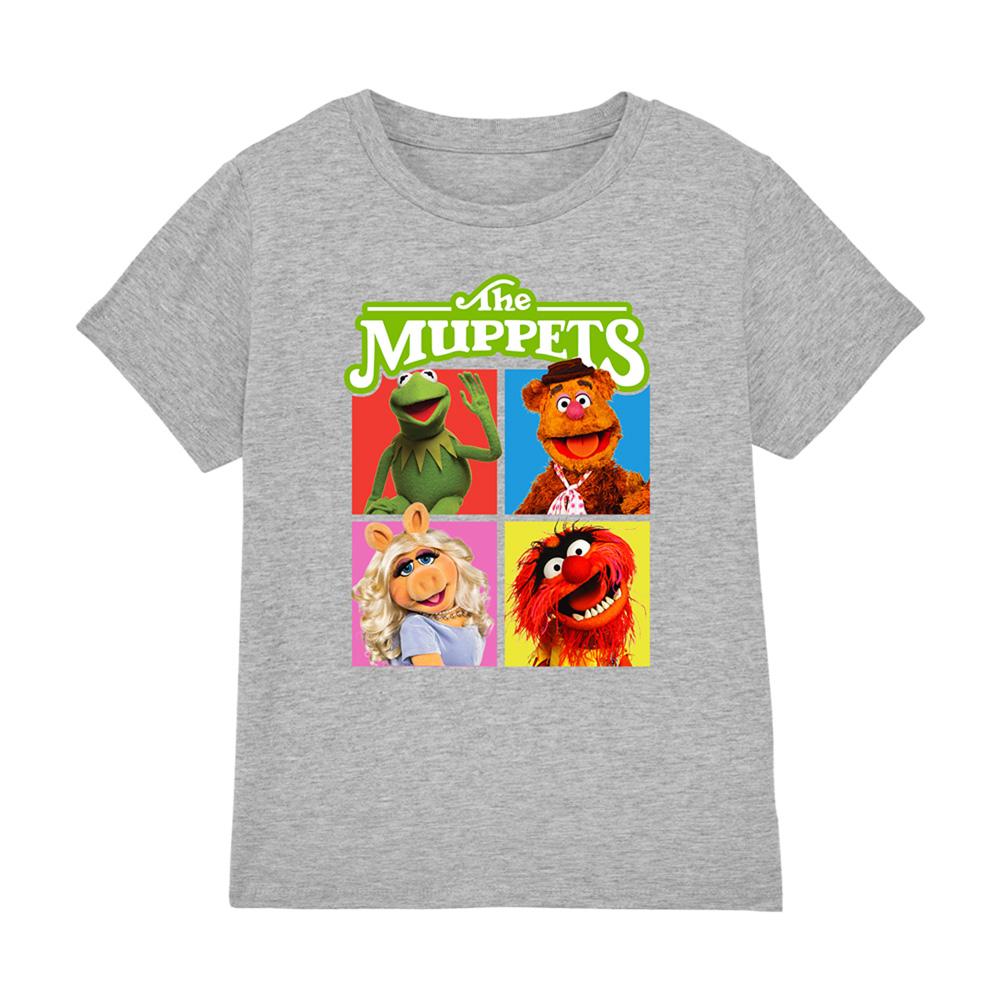 Athletic Heather - Front - The Muppets Childrens-Kids Character Boxes T-Shirt