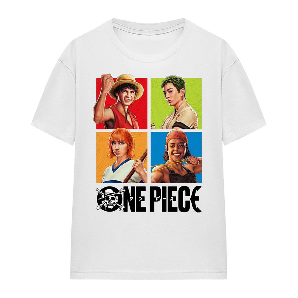 White - Front - One Piece Womens-Ladies Character Boxes T-Shirt