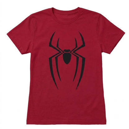Red - Front - Spider-Man: Brand New Day Womens-Ladies Marvel Icons Fitted Short-Sleeved T-Shirt