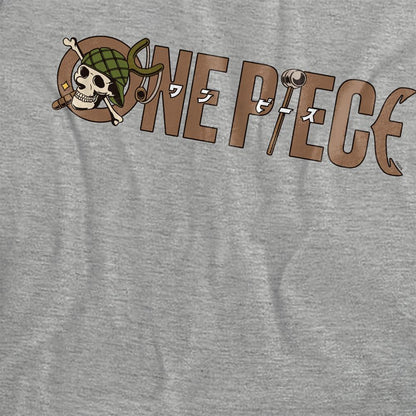 Athletic Heather - Side - One Piece Womens-Ladies Slingshot Usopp Logo T-Shirt