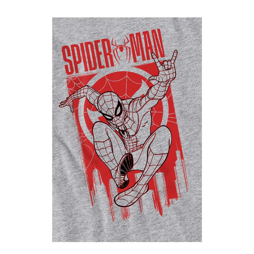 Athletic Heather - Side - Spider-Man: Brand New Day Womens-Ladies Swinging Fitted T-Shirt
