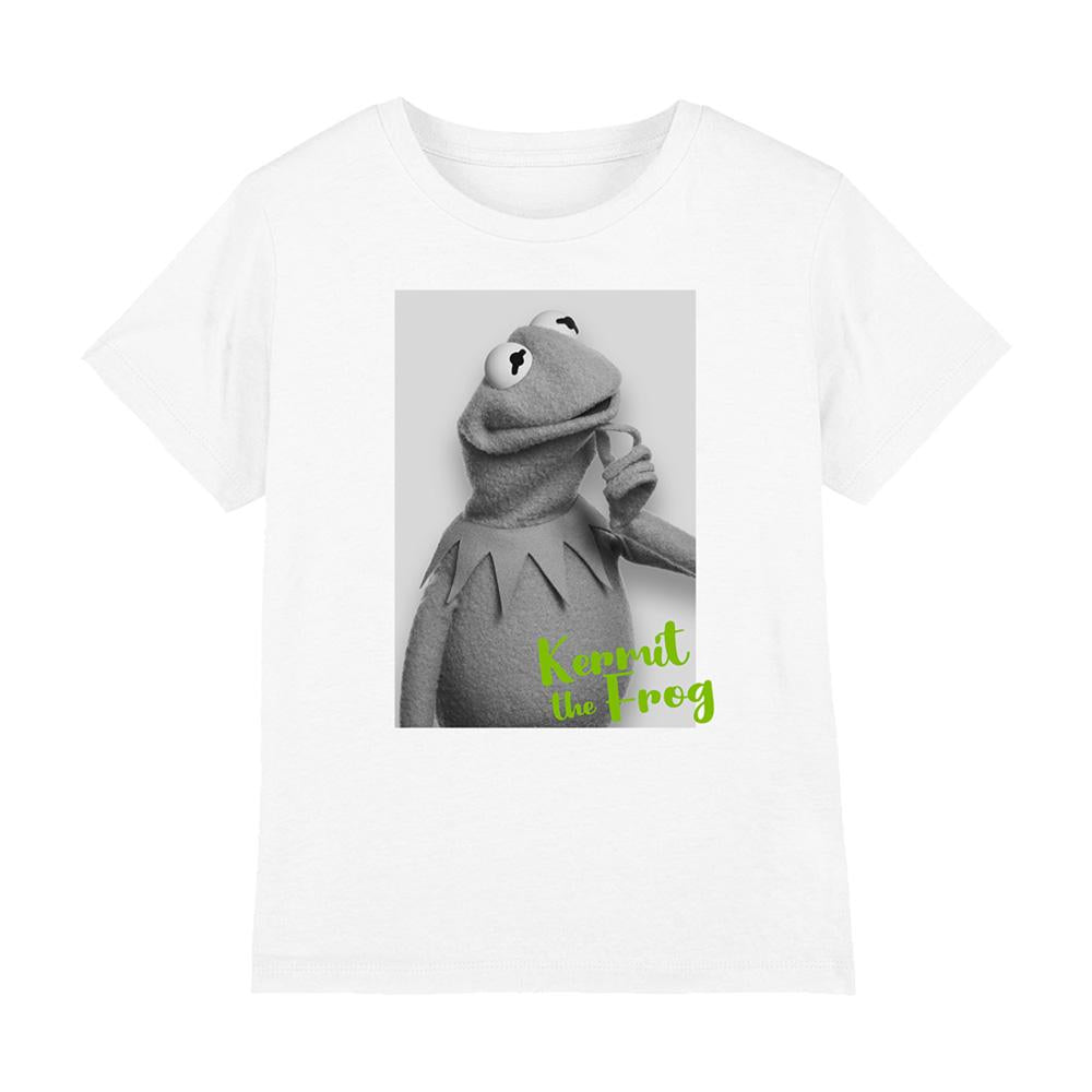 White - Front - The Muppets Childrens-Kids Kermit Ringspun Cotton T-Shirt