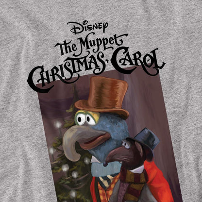 Athletic Heather - Side - The Muppets Christmas Carol Unisex Adult Gonzo Ringspun Cotton Long-Sleeved T-Shirt