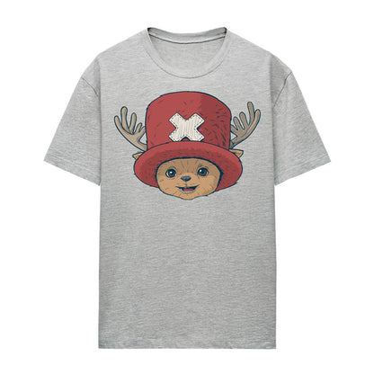 Athletic Heather - Front - One Piece Womens-Ladies Tony Tony Chopper Head T-Shirt