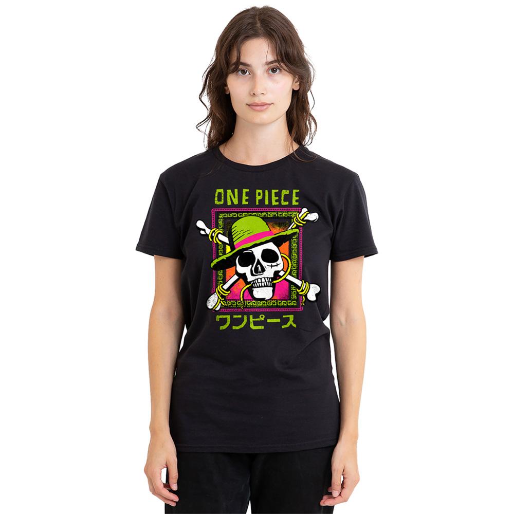 Black - Lifestyle - One Piece Womens-Ladies Jolly Roger Logo T-Shirt