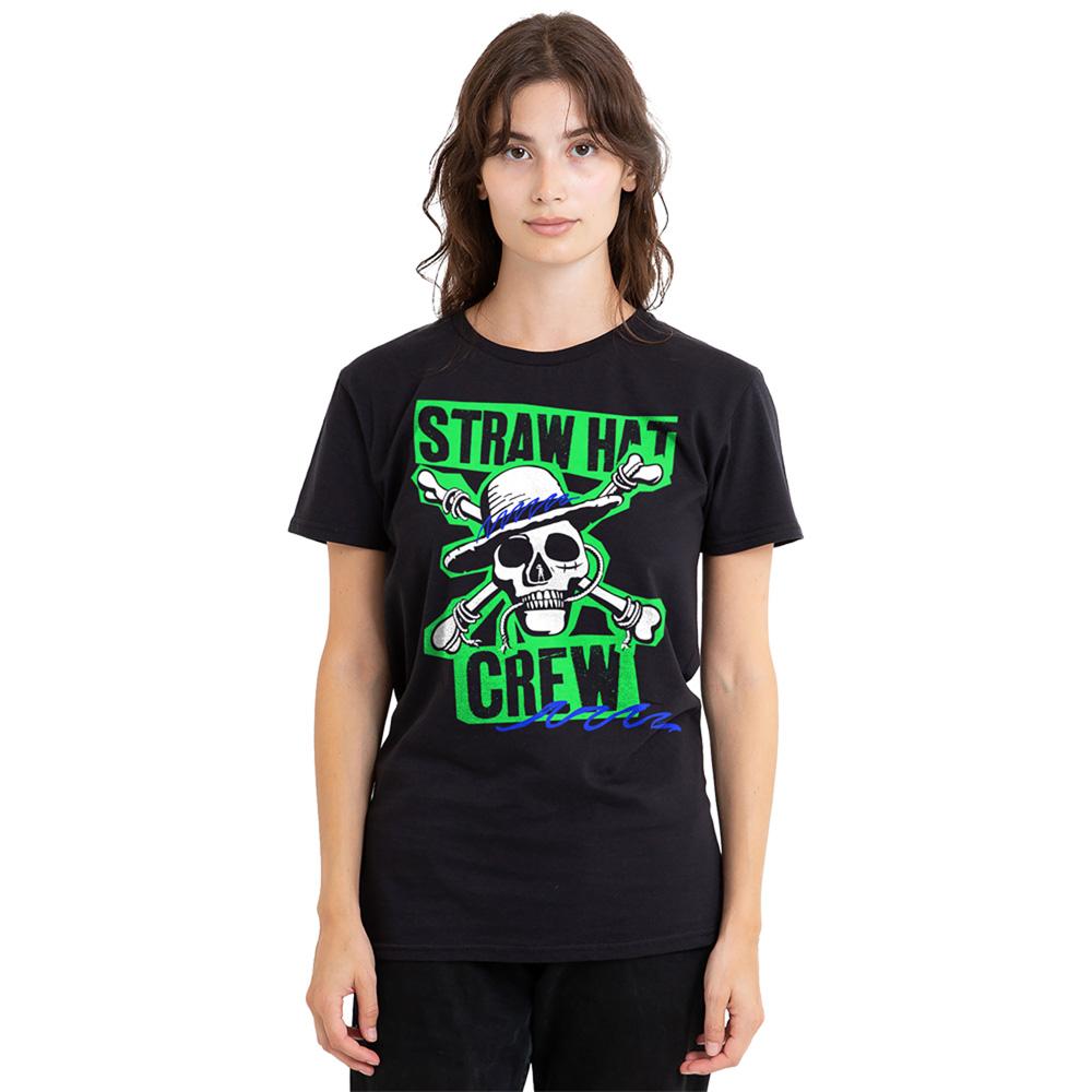 Black - Lifestyle - One Piece Womens-Ladies Straw Hat Crew Scrapbook Ringspun Cotton T-Shirt