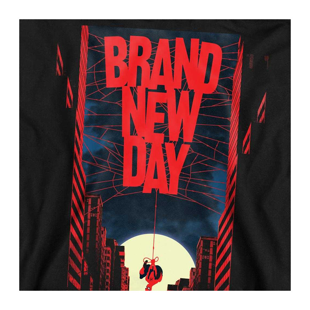 Black - Side - Spider-Man: Brand New Day Unisex Adult New York Sweatshirt