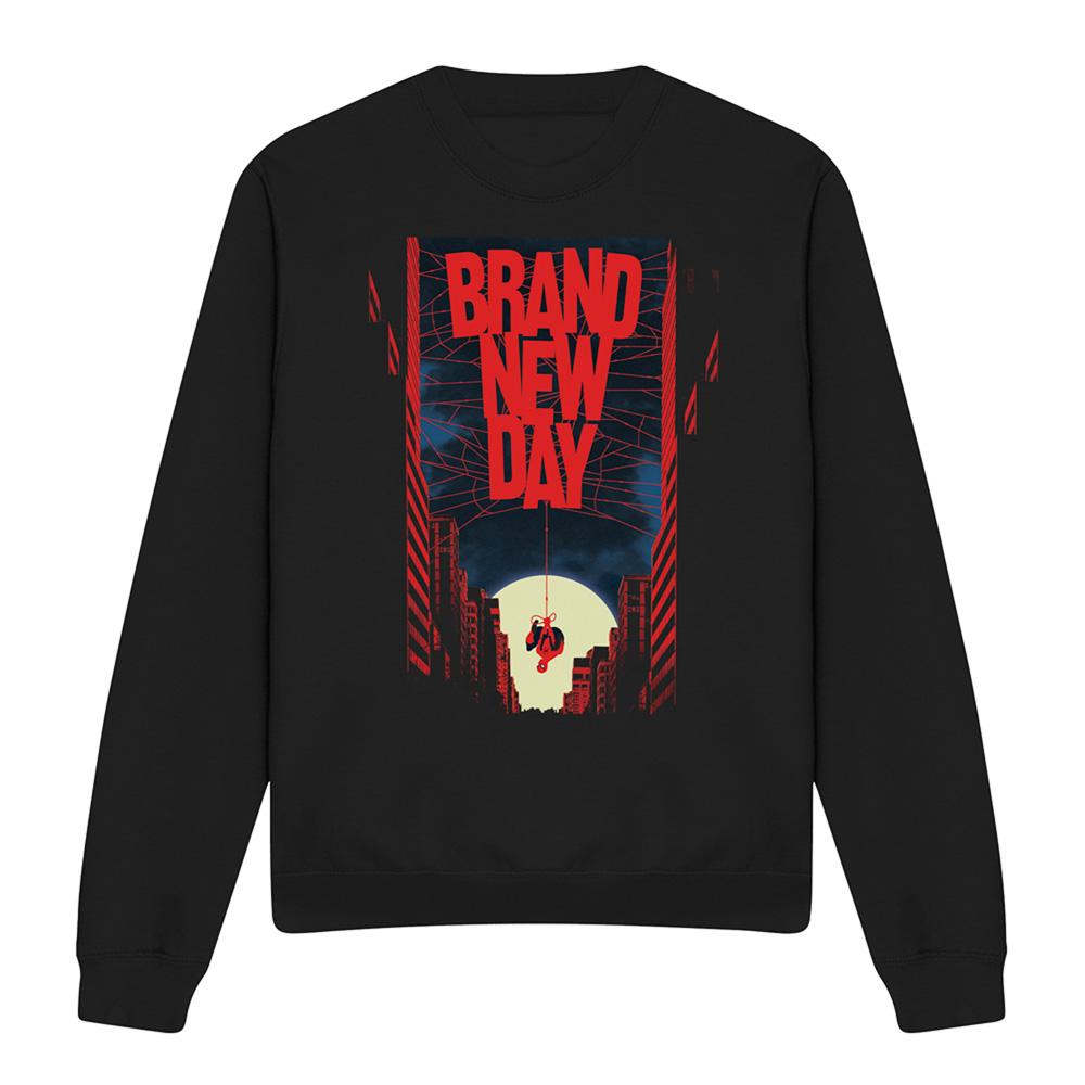Black - Front - Spider-Man: Brand New Day Unisex Adult New York Sweatshirt