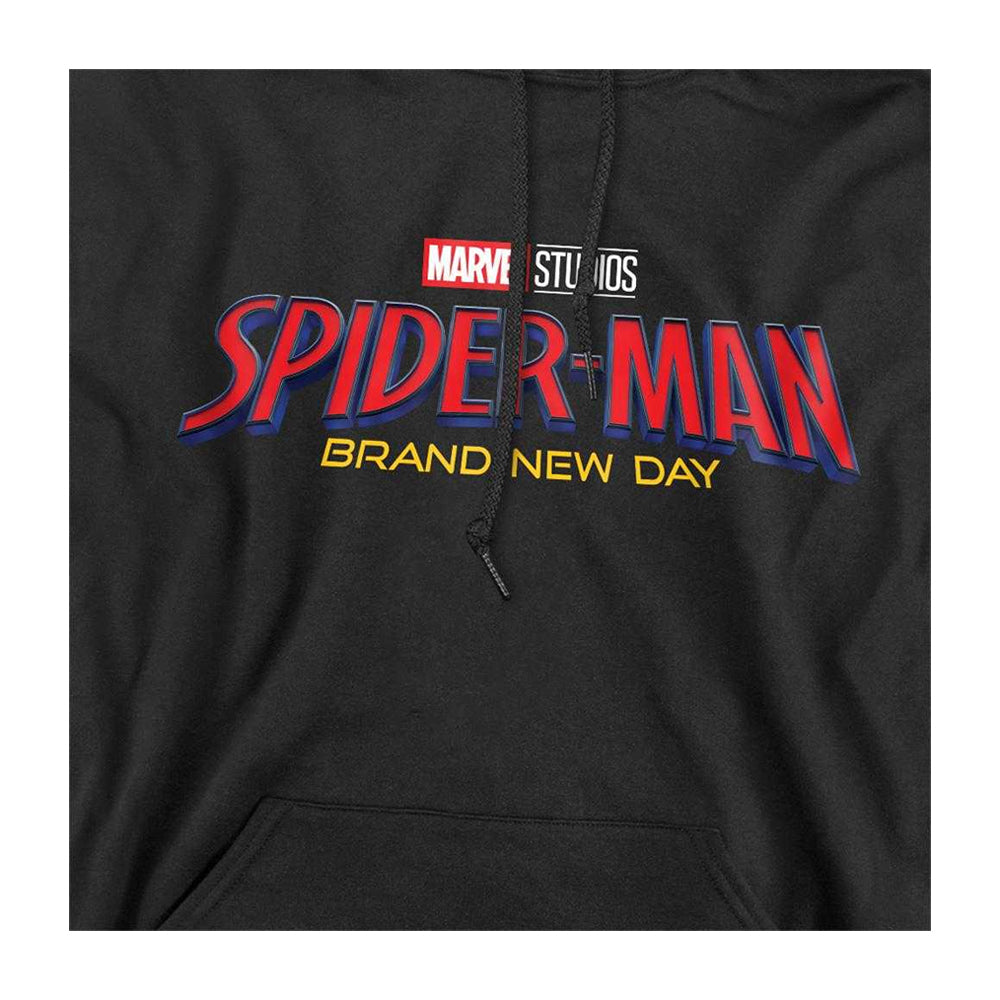 Black - Side - Spider-Man: Brand New Day Unisex Adult Logo Hoodie