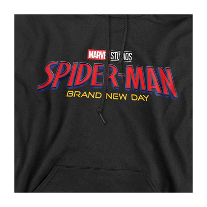 Black - Side - Spider-Man: Brand New Day Unisex Adult Logo Hoodie