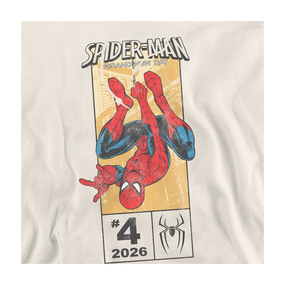 Natural - Side - Spider-Man: Brand New Day Unisex Adult Corner Box Sweatshirt