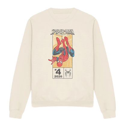 Natural - Front - Spider-Man: Brand New Day Unisex Adult Corner Box Sweatshirt