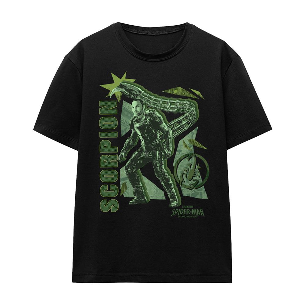 Black - Front - Spider-Man: Brand New Day Womens-Ladies Villain Scorpion T-Shirt