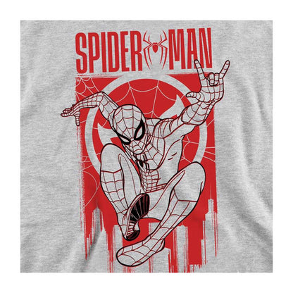 Athletic Heather - Side - Spider-Man: Brand New Day Unisex Adult Swinging Sweatshirt