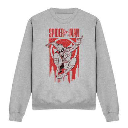 Athletic Heather - Front - Spider-Man: Brand New Day Unisex Adult Swinging Sweatshirt