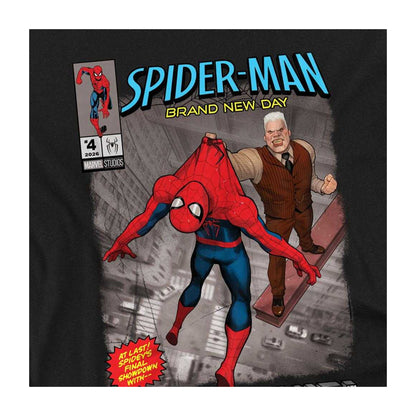 Black - Side - Spider-Man: Brand New Day Unisex Adult Tombstone T-Shirt