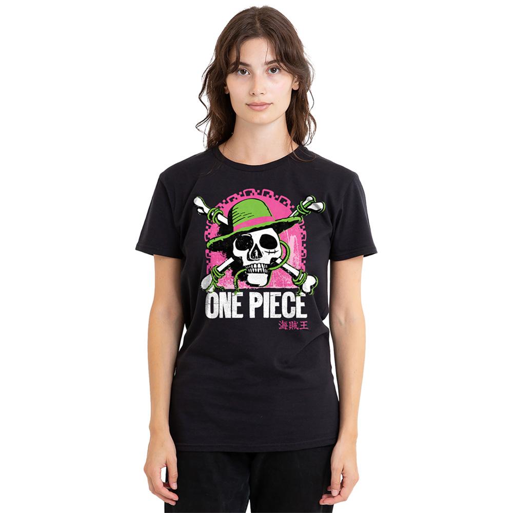 Black - Lifestyle - One Piece Womens-Ladies Jolly Roger T-Shirt