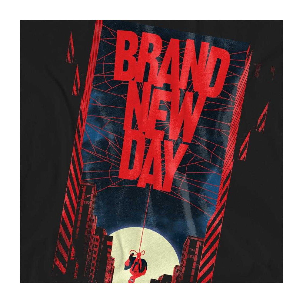 Black - Side - Spider-Man: Brand New Day Womens-Ladies New York Hero T-Shirt
