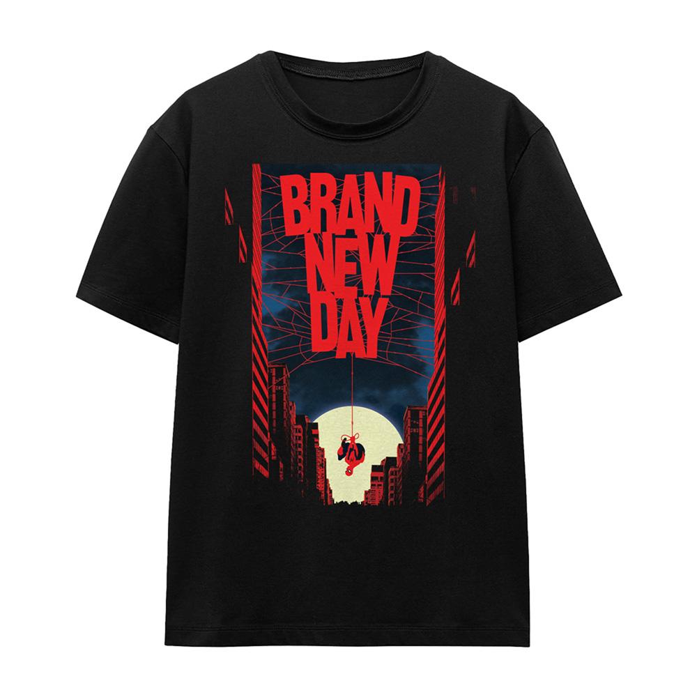 Black - Front - Spider-Man: Brand New Day Womens-Ladies New York Hero T-Shirt