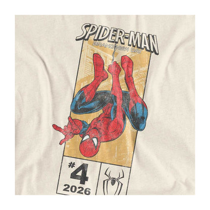 Natural - Side - Spider-Man: Brand New Day Womens-Ladies Corner Box T-Shirt