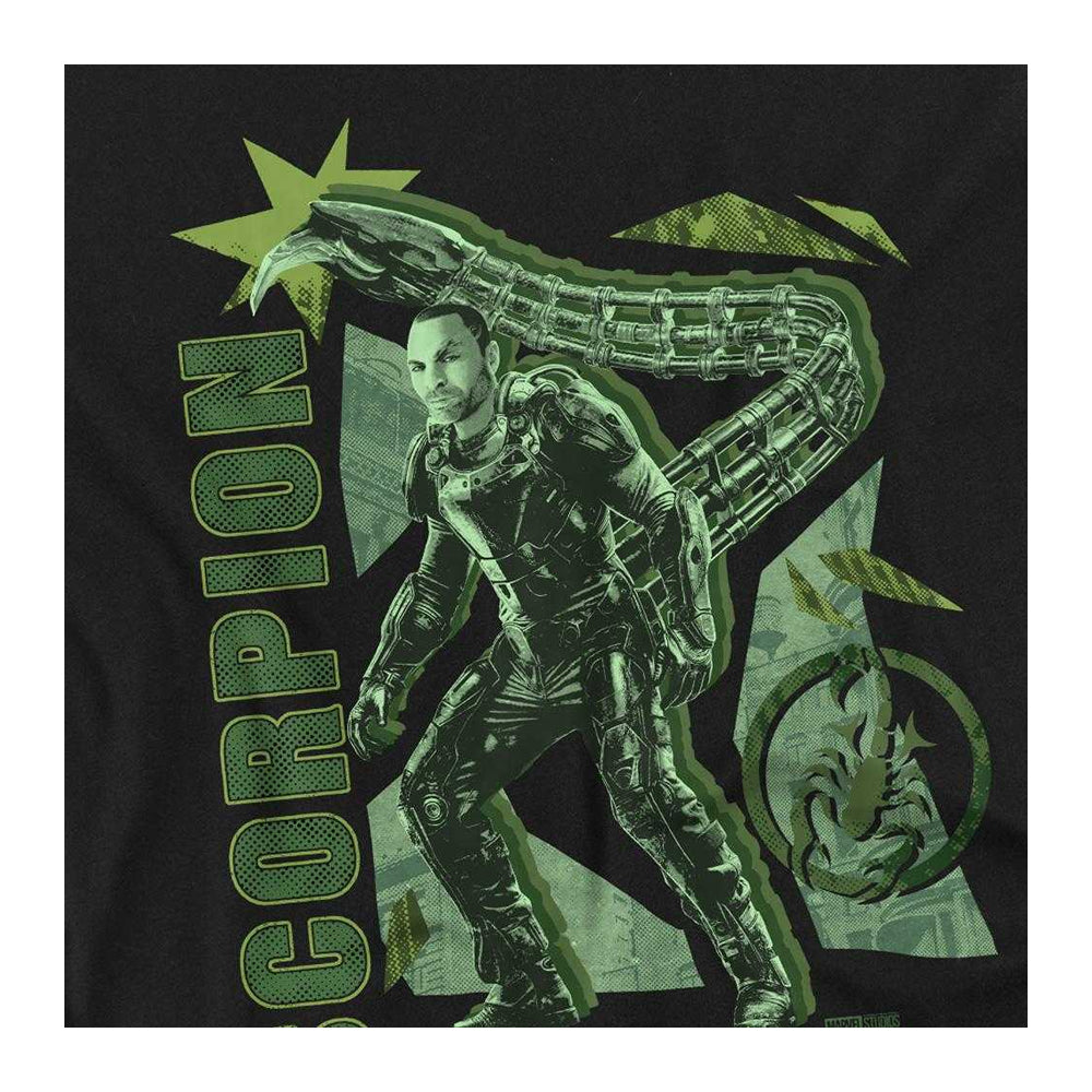 Black - Side - Spider-Man: Brand New Day Unisex Adult Villain Scorpion T-Shirt