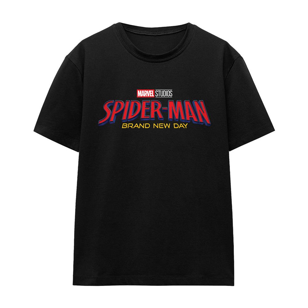 Black - Front - Spider-Man: Brand New Day Womens-Ladies Logo T-Shirt