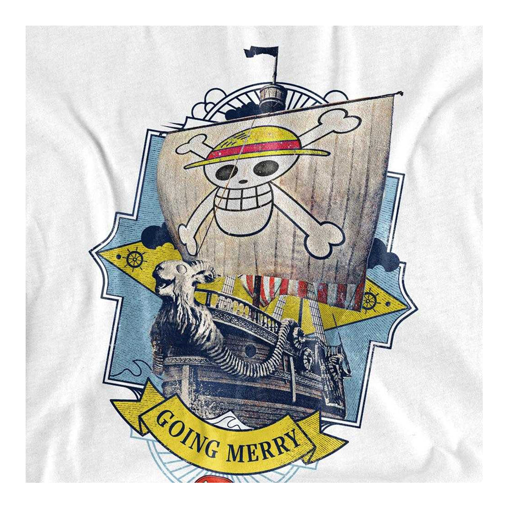 White - Side - One Piece Womens-Ladies Going Merry Ship T-Shirt