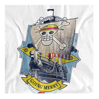 White - Side - One Piece Womens-Ladies Going Merry Ship T-Shirt
