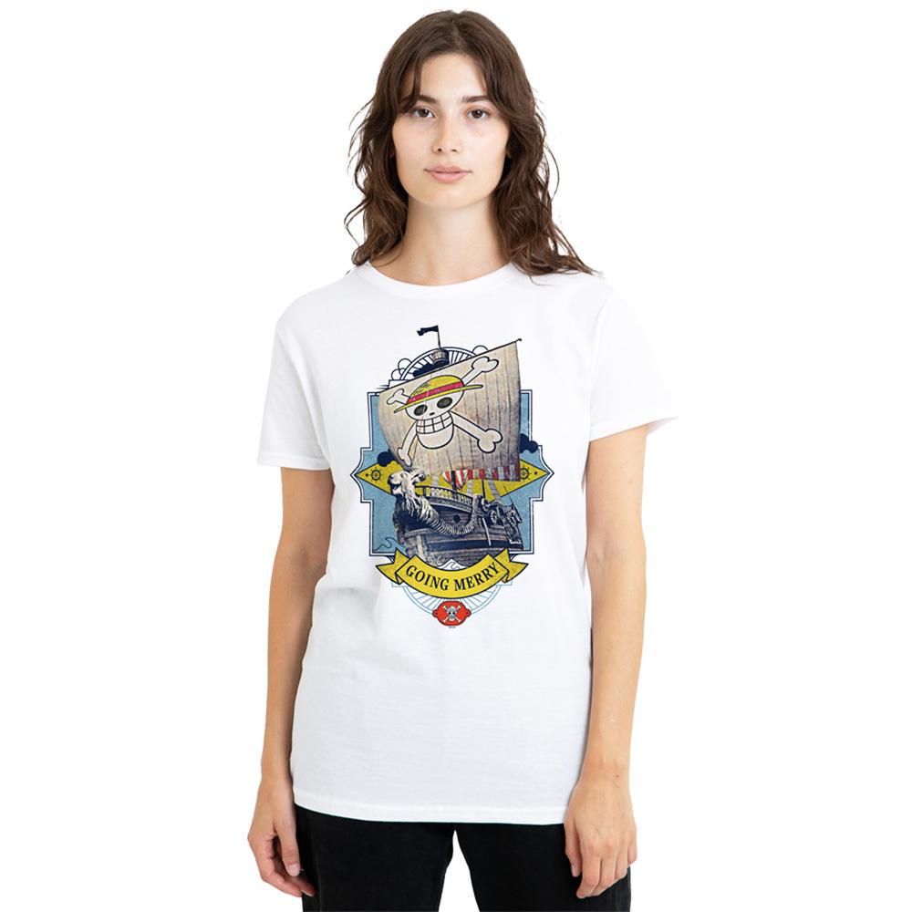 White - Lifestyle - One Piece Womens-Ladies Going Merry Ship T-Shirt