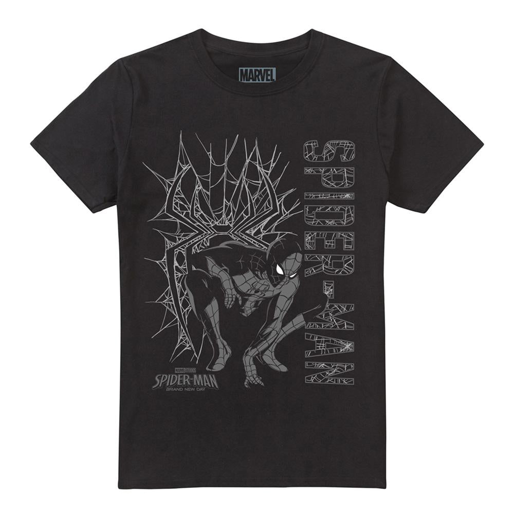Black - Front - Spider-Man: Brand New Day Unisex Adult Web Hero T-Shirt