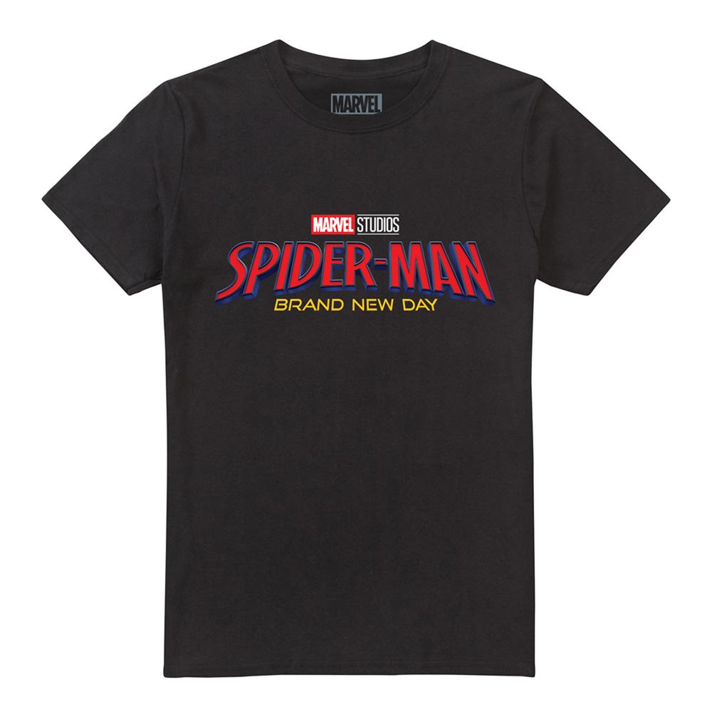 Black - Front - Spider-Man: Brand New Day Unisex Adult Logo T-Shirt