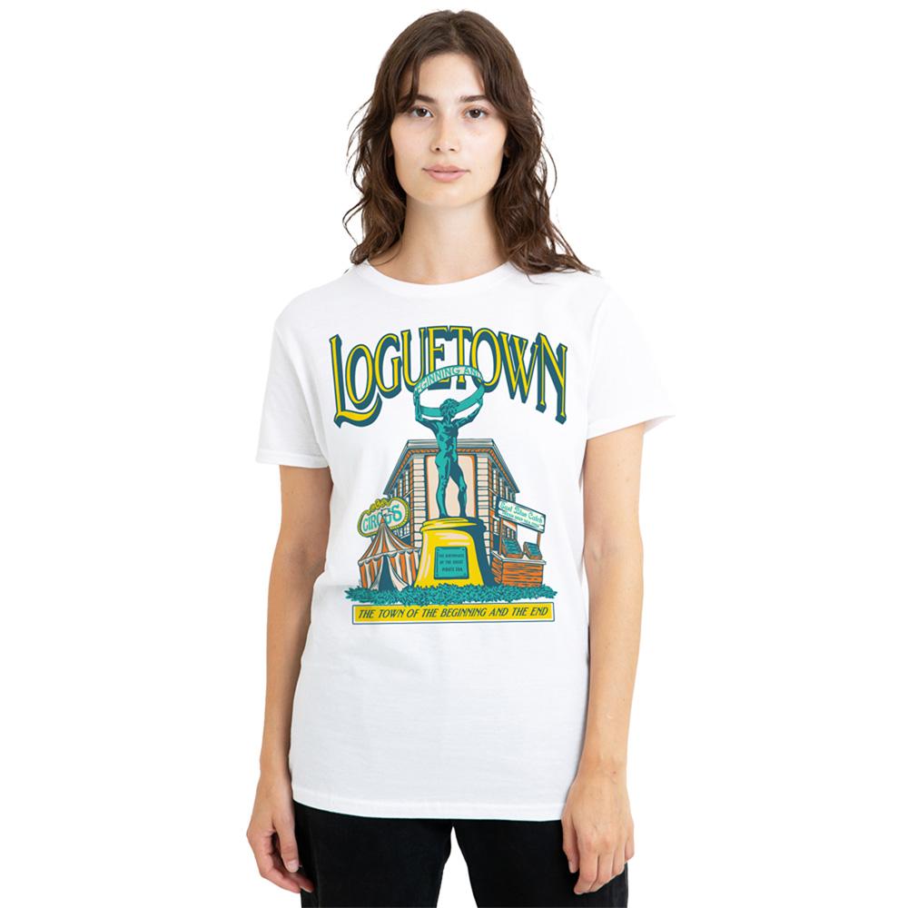 White - Lifestyle - One Piece Womens-Ladies Loguetown Market T-Shirt