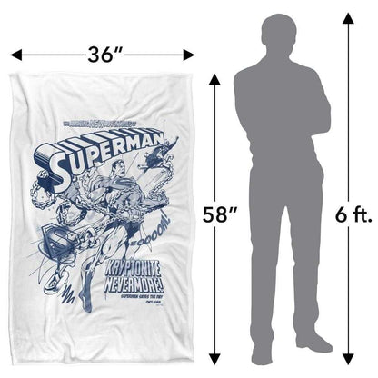 Multicoloured - Lifestyle - Superman Silky Comic Cover Superman Throw