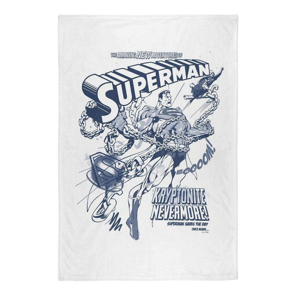 Multicoloured - Front - Superman Silky Comic Cover Superman Throw