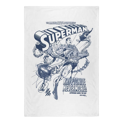 Multicoloured - Front - Superman Silky Comic Cover Superman Throw