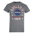 Graphite Heather - Front - NASA Mens 1969 T-Shirt