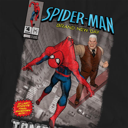 Black - Side - Spider-Man: Brand New Day Womens-Ladies Tombstone Cover T-Shirt