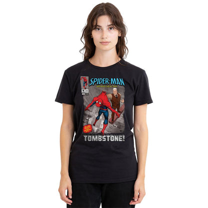 Black - Lifestyle - Spider-Man: Brand New Day Womens-Ladies Tombstone Cover T-Shirt