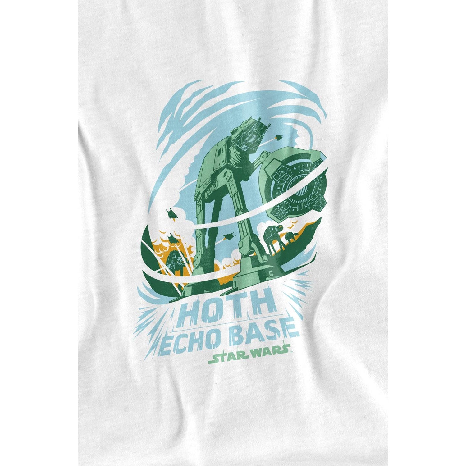 White - Lifestyle - Star Wars Mens Echo Base Attack T-Shirt