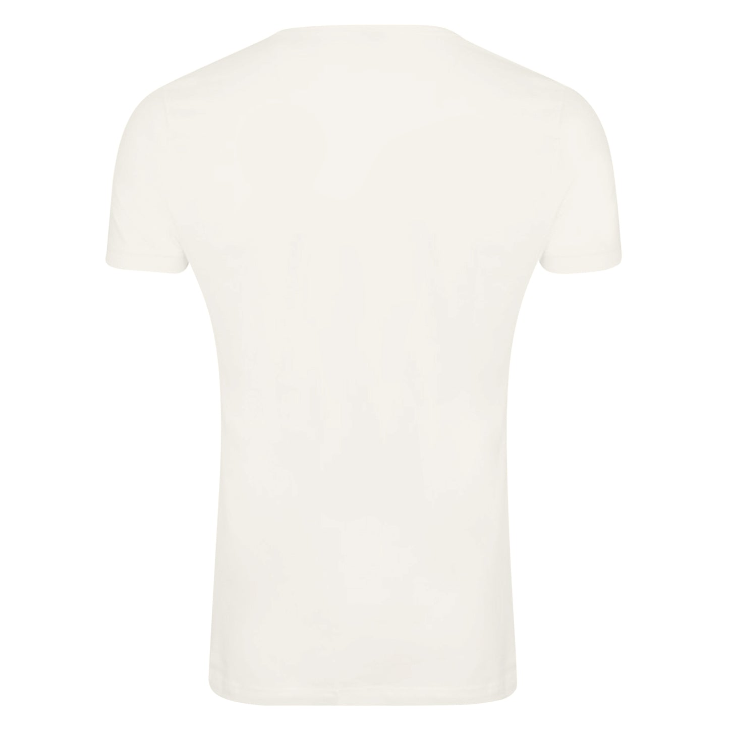 Natural - Back - NASA Mens Badge Cotton T-Shirt