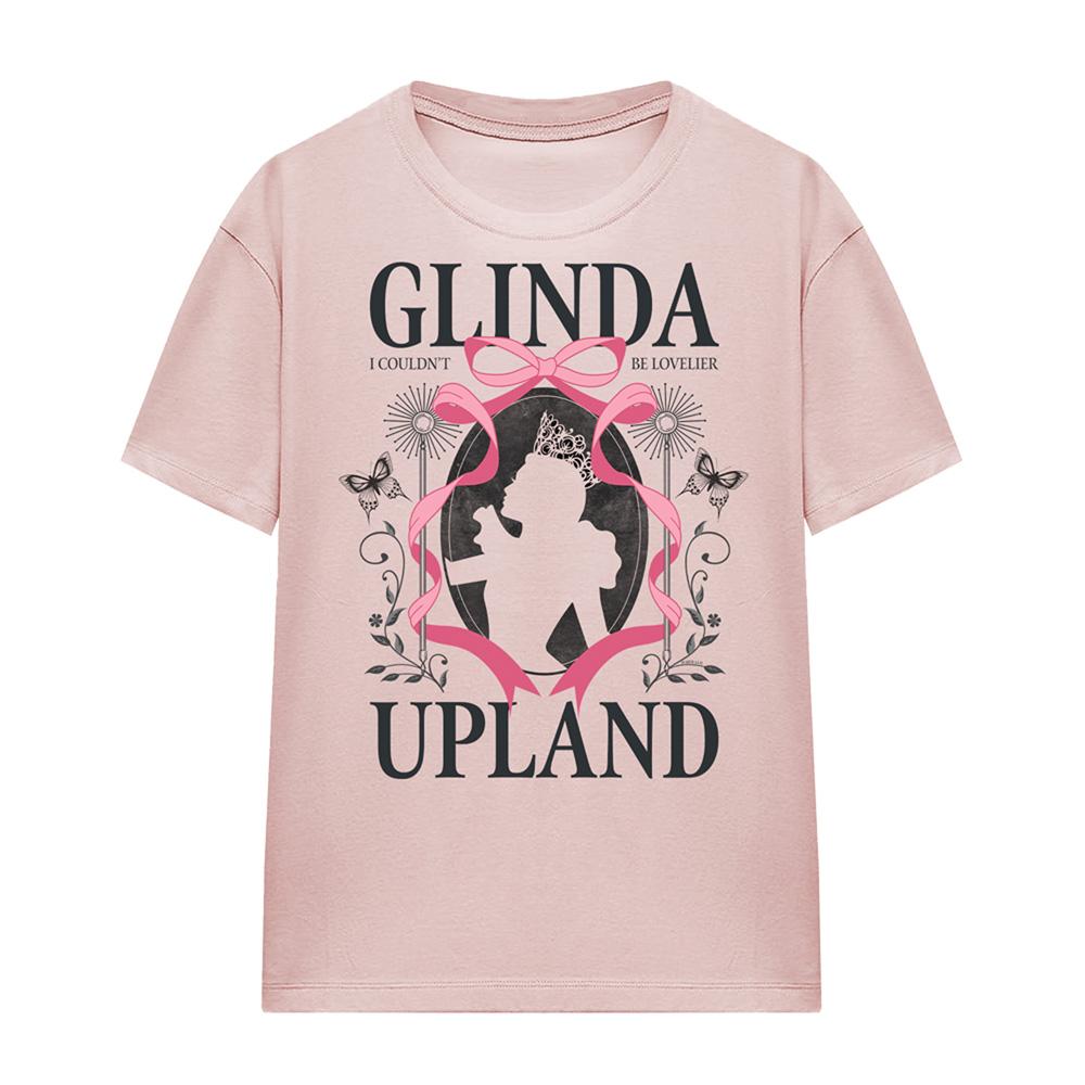 Pink - Front - Wicked Womens-Ladies Upland Good News Witch Glinda T-Shirt