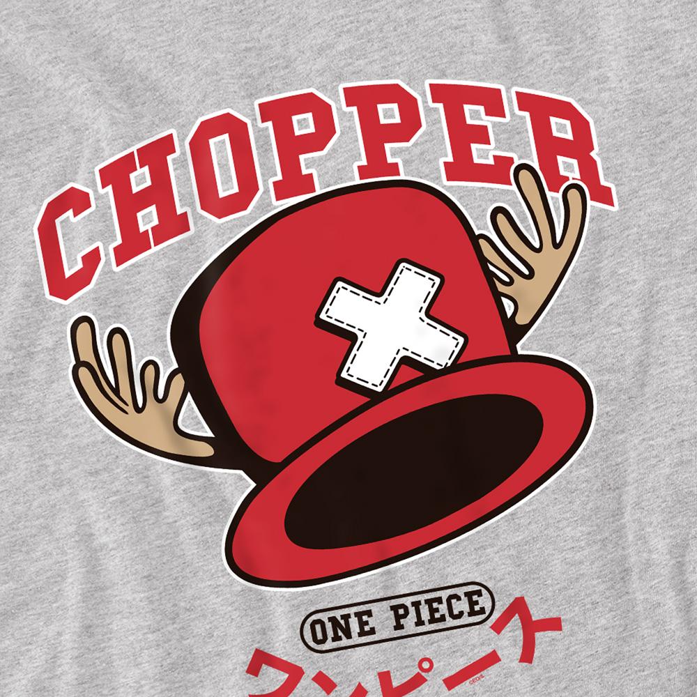 Athletic Heather - Side - One Piece Childrens-Kids Tony Tony Chopper Varsity T-Shirt