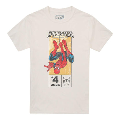 Natural - Front - Spider-Man: Brand New Day Unisex Adult Corner Box T-Shirt