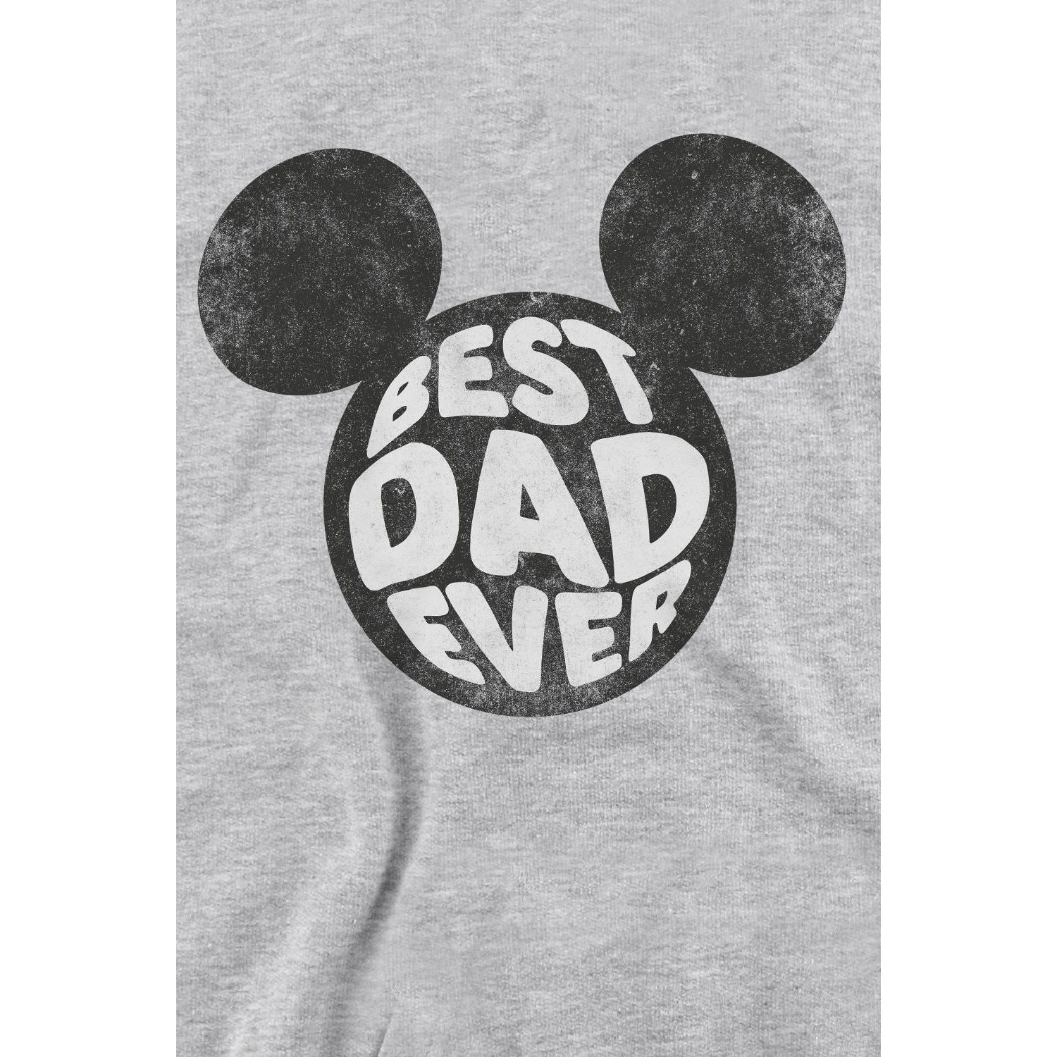Sport Heather - Lifestyle - Disney Unisex Adult Best Dad Ever Mickey Mouse Sweatshirt