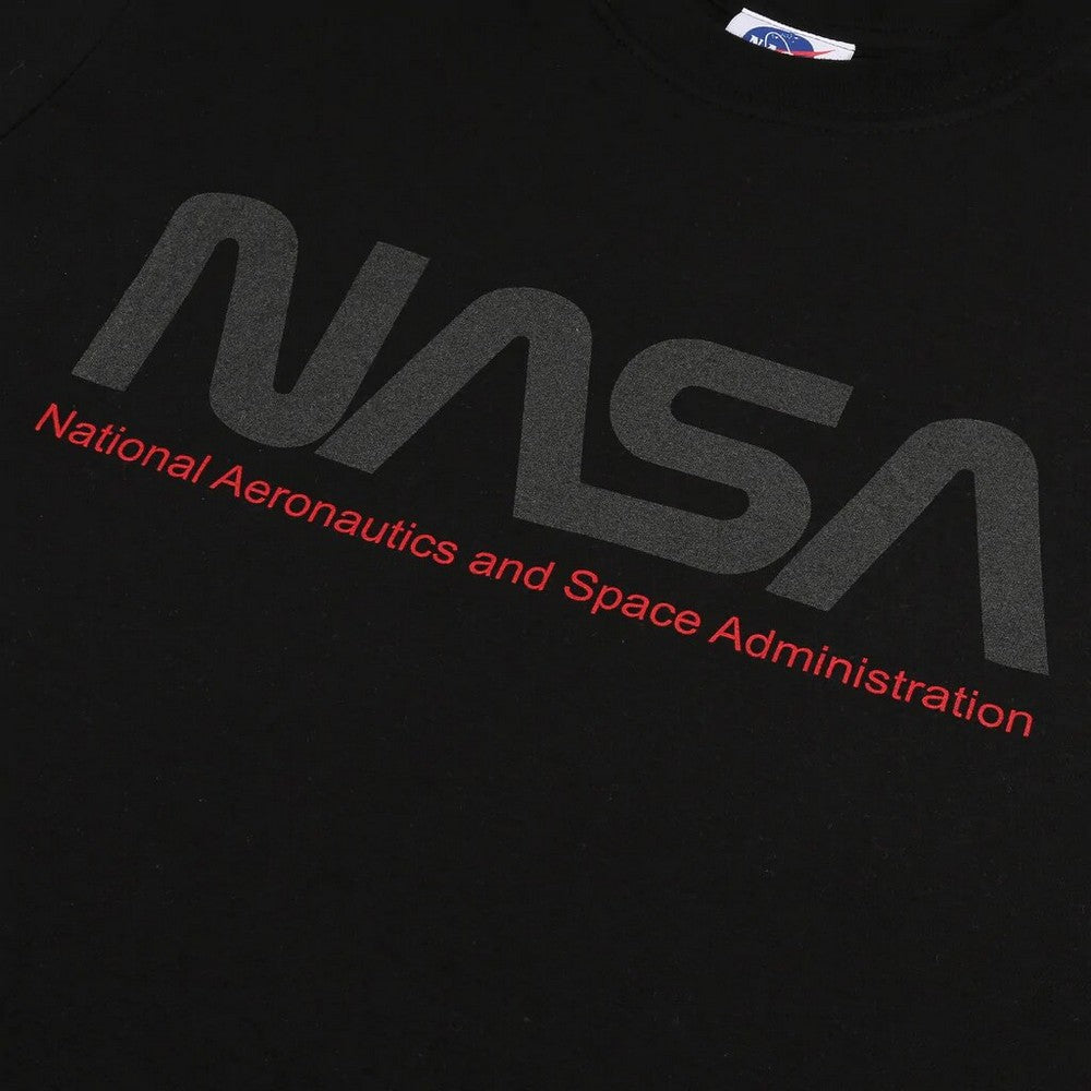 Black - Side - NASA Mens Insignia T-Shirt