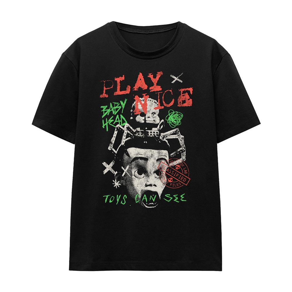 Black - Front - Toy Story Womens-Ladies Toys Can See T-Shirt