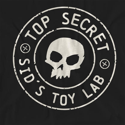 Black - Side - Toy Story Womens-Ladies Sid´s Toy Lab Badge T-Shirt