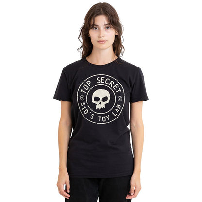 Black - Lifestyle - Toy Story Womens-Ladies Sid´s Toy Lab Badge T-Shirt