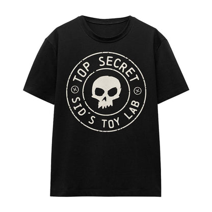 Black - Front - Toy Story Womens-Ladies Sid´s Toy Lab Badge T-Shirt
