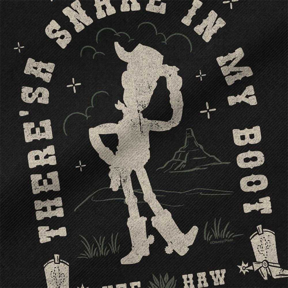Black - Side - Toy Story 5 There´s A Snake In My Boot Woody Tote Bag
